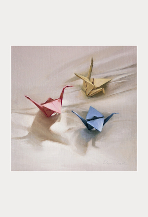 Oil On Paper New Memories Painting 1