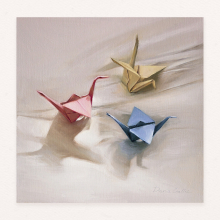 Oil on paper new memories painting