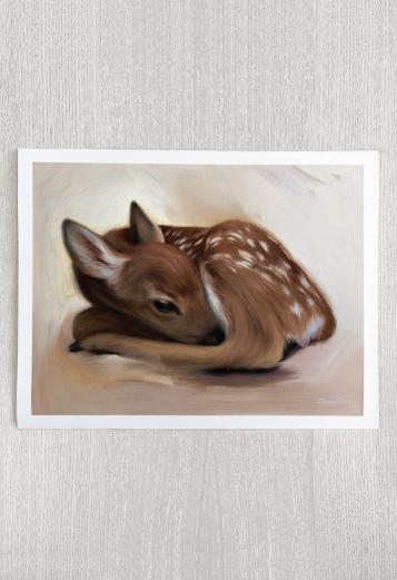 Fine Art Print Deer Painting