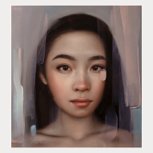 oil-on-paper-Gold-Rose-painting-1 Oil On Paper Gold Rose Painting 1